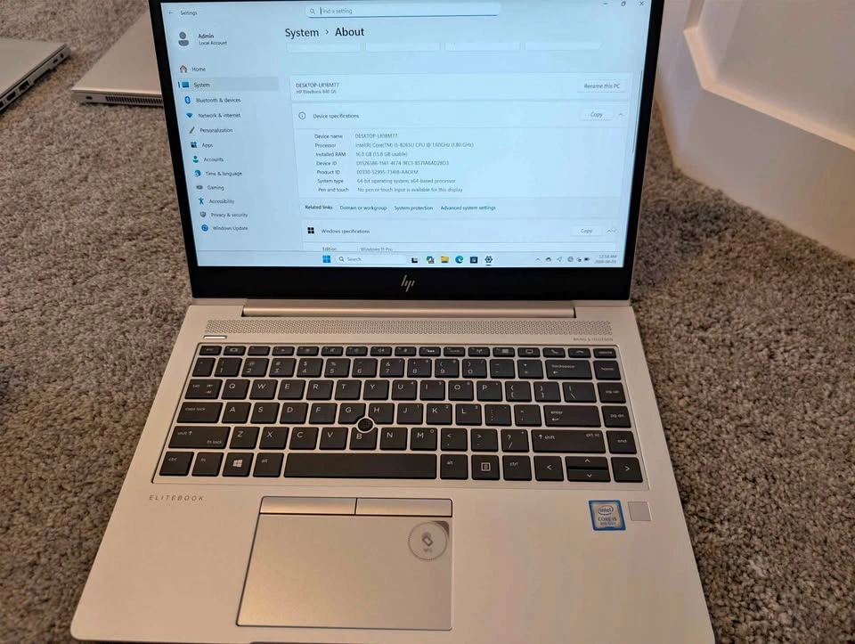 HP EliteBook 840 G6 Intel Core i5 16GB RAM 256GB SSD