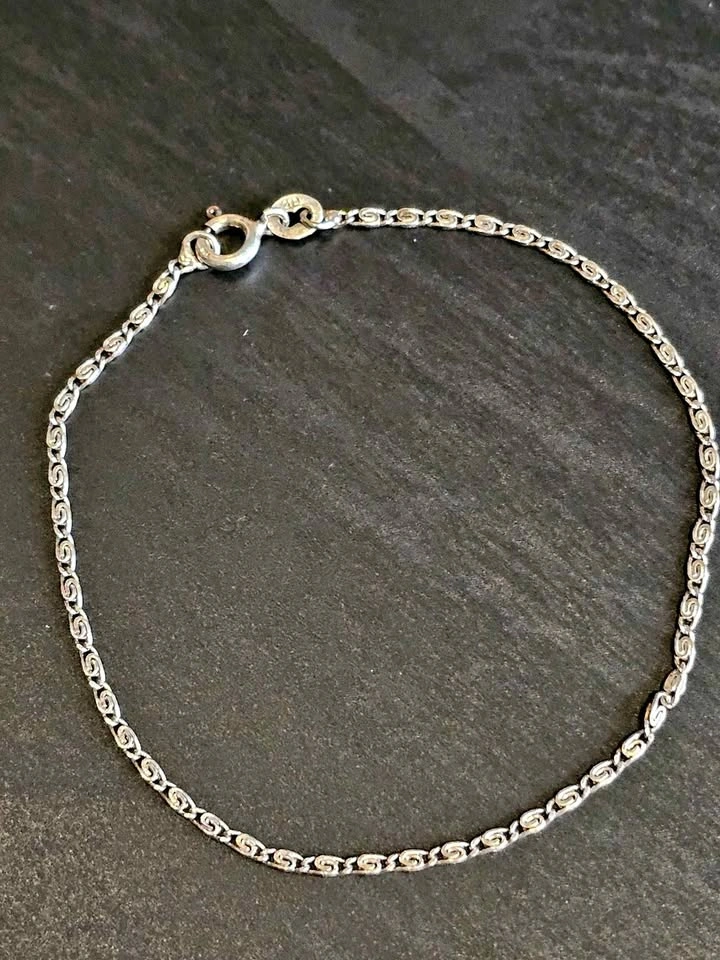 ✨ Italian S925 Sterling Silver “Fancy Link” Bracelet ✨