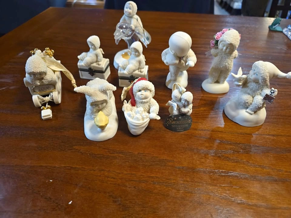 Snowbabies Figurine Collection Lot – 9 Pieces