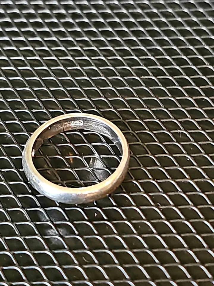 💍 Vintage S925 Sterling Silver Starburst Dome Band ✨🌟