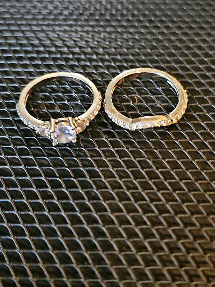 925 Sterling Silver CZ Bridal Set