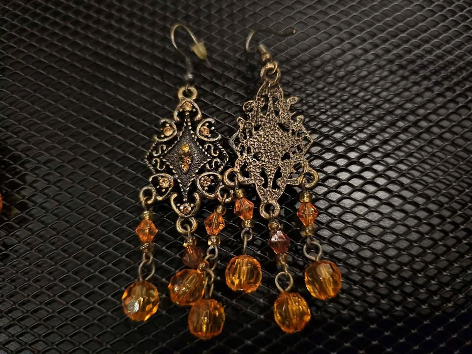 ✨ Boho Floral Crystal Chandelier Earrings ✨ - photo 3