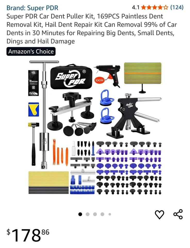 Super PDR 169PCS Car Dent Puller Kit