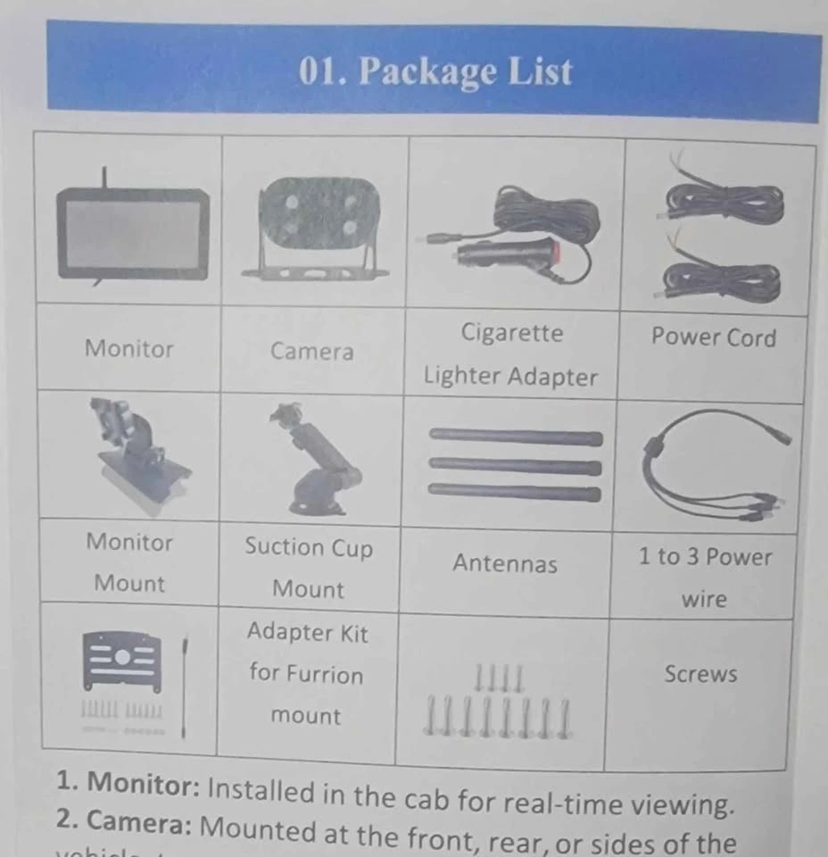 Wireless Backup Camera System - photo 2
