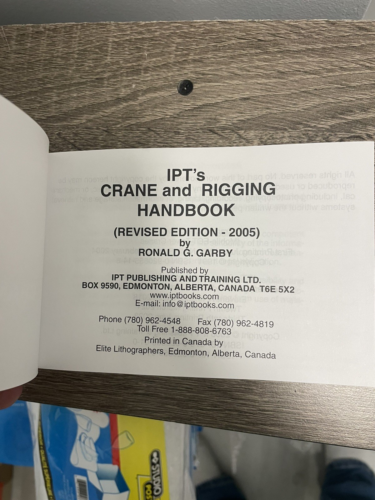 IPT's Crane and Rigging Handbook Ronald G. Garby Book - photo 3