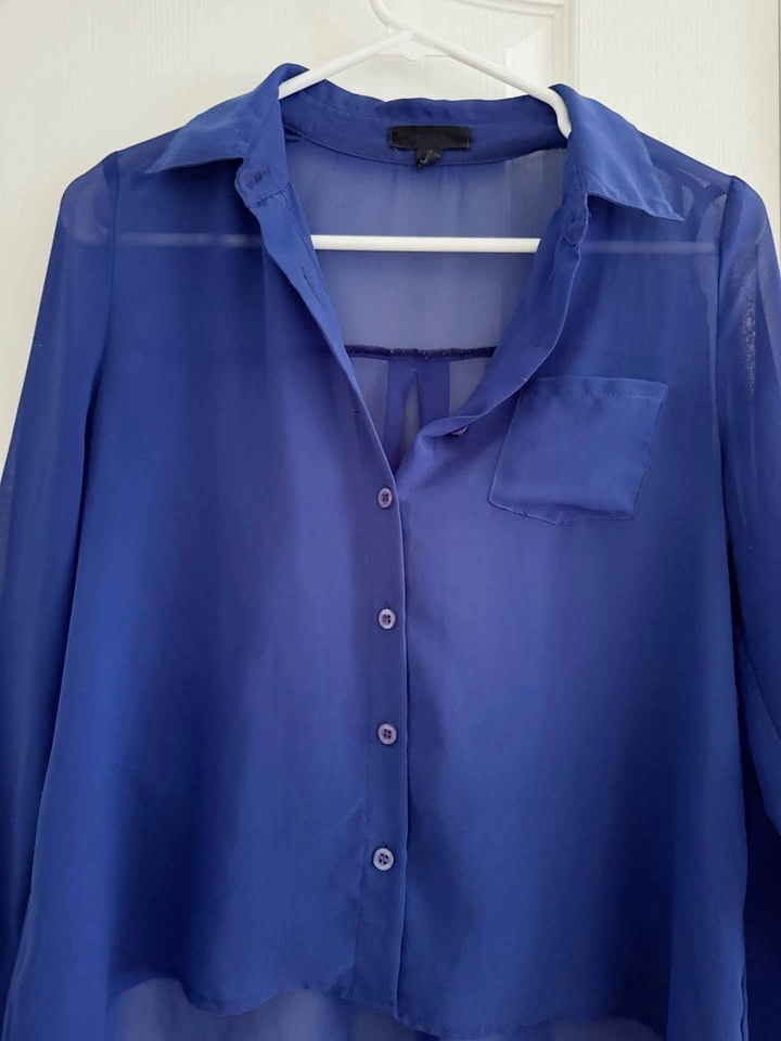 Royal Blue Blouse - Size Small - photo 2