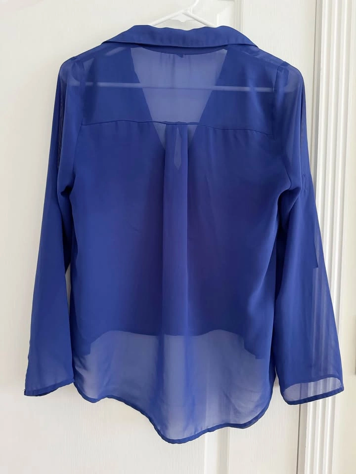 Royal Blue Blouse - Size Small - photo 3