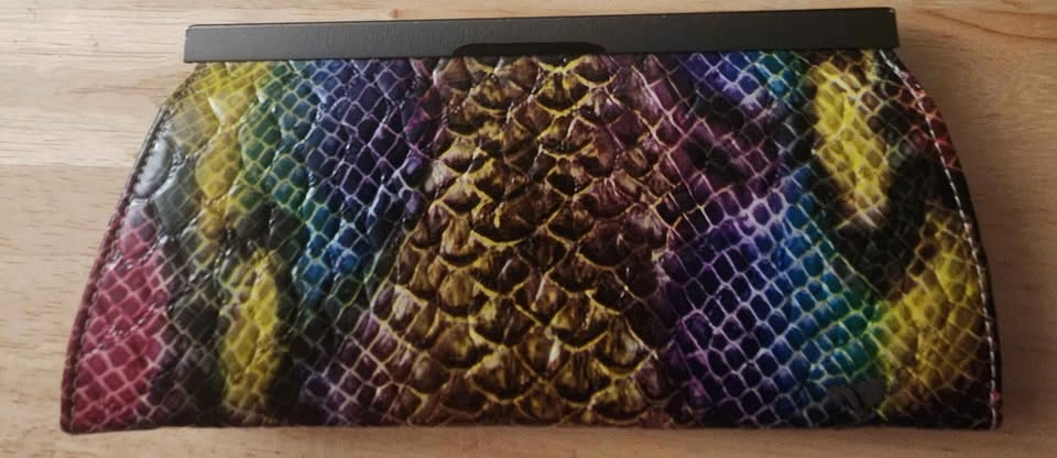 Kay Jones Rainbow Snakeskin Wallet Clutch - photo 2