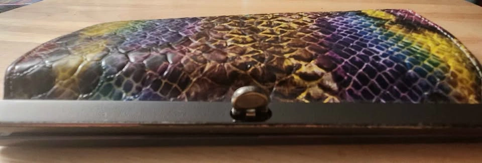 Kay Jones Rainbow Snakeskin Wallet Clutch - photo 3