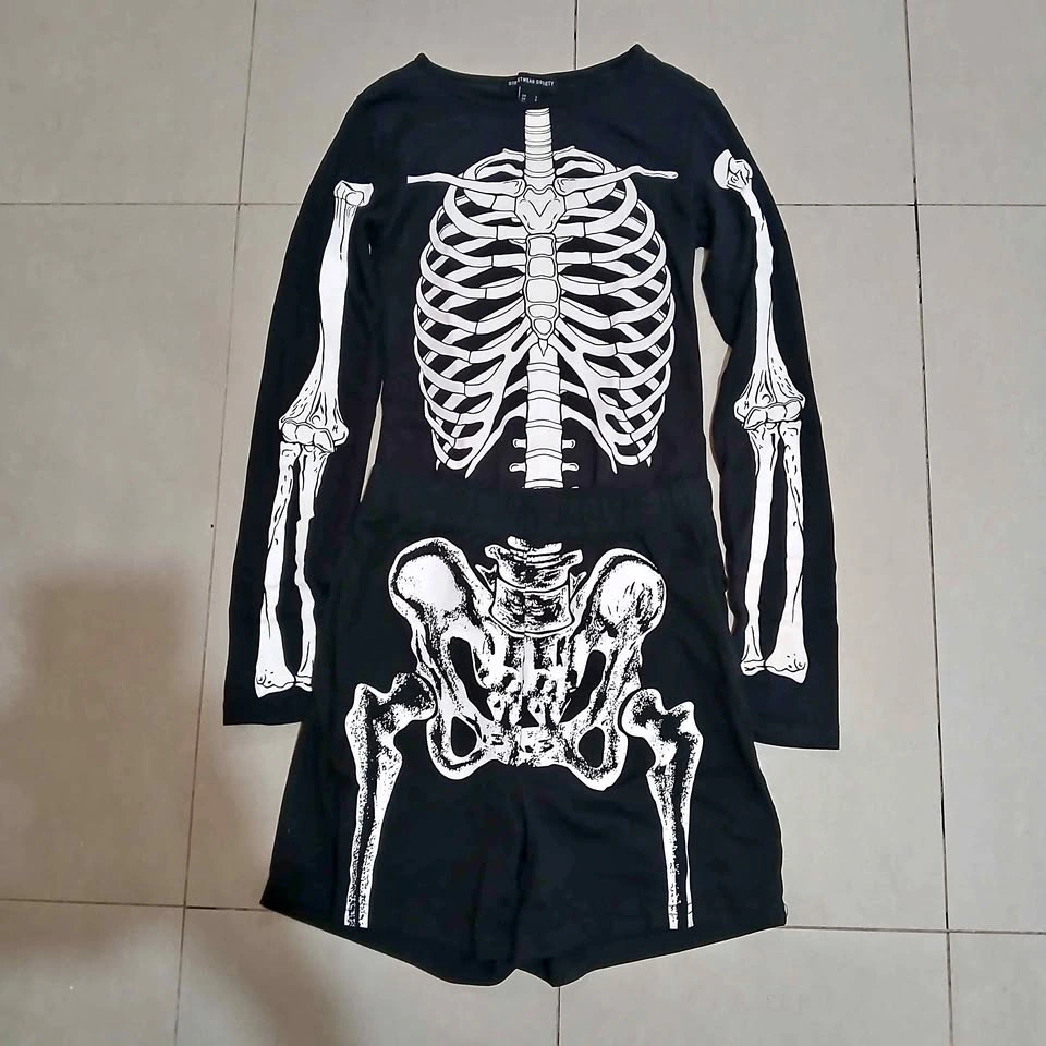 Skeleton Bodysuit set