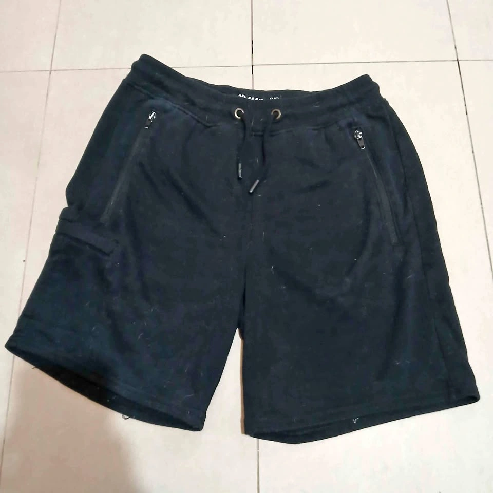 Black Sweatpants Shorts Pop Man