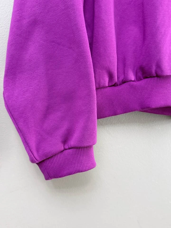Nike Girls XL Cropped Fleece Sweatshirt - Pink/Purple - photo 5