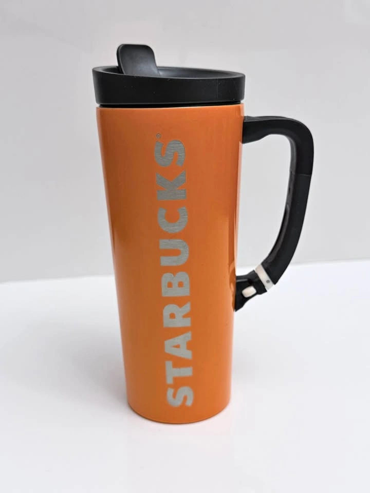 Starbucks 2016 Orange Stainless Steel Travel Mug 16oz