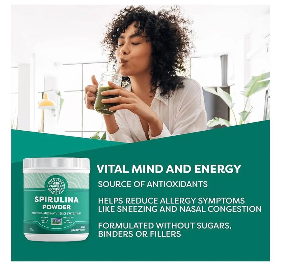 Vimergy Spirulina Powder super greens - gluten free 250g - photo 4