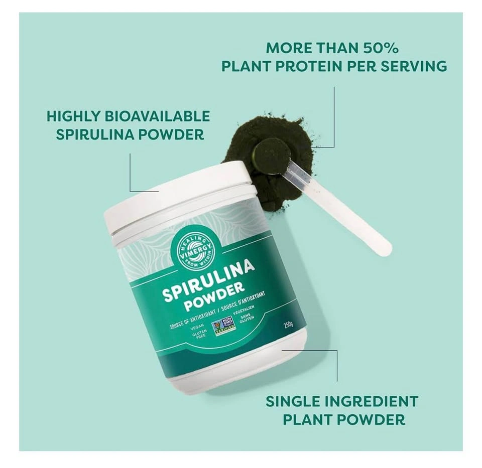 Vimergy Spirulina Powder super greens - gluten free 250g - photo 5
