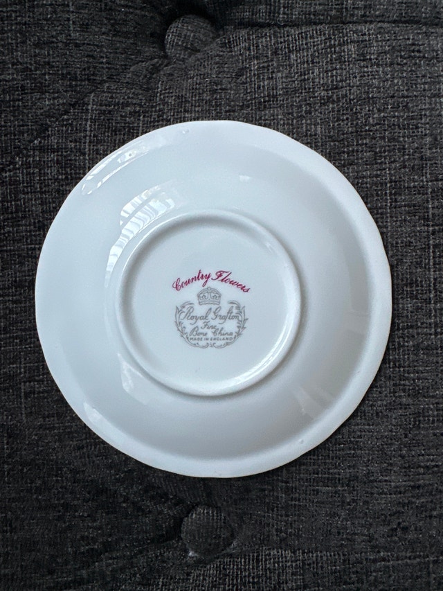 Royal Grafton "Country Flowers" fine bone china trinket dish - photo 3