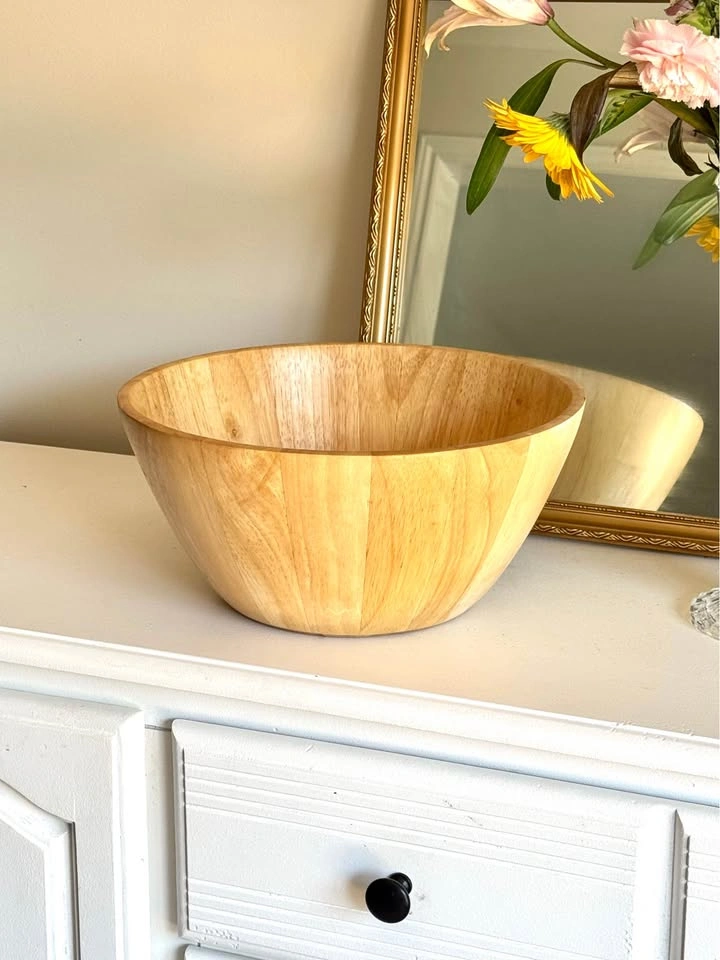 Large Wooden Serving Bowl
