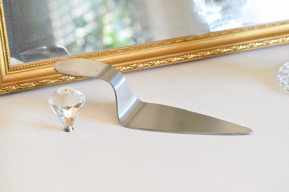 Square Glass Cake Stand w Cake Server - photo 4