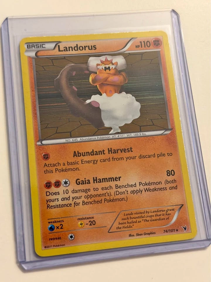 Pokemon Noble Victories Landorus Holo (2011) ✨