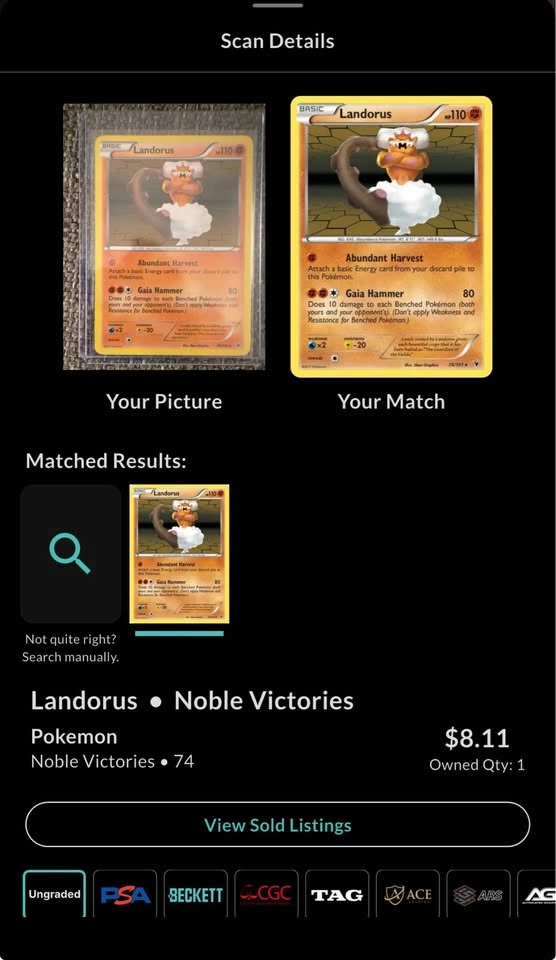 Pokemon Noble Victories Landorus Holo (2011) ✨ - photo 4