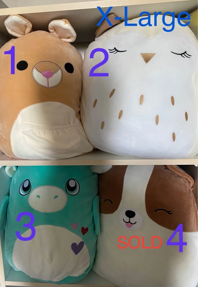 Squishmallows - various sizes