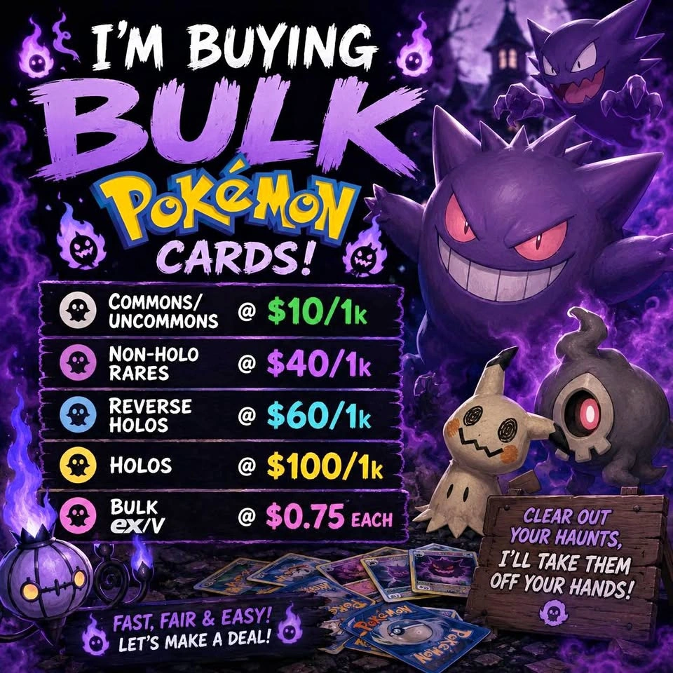 WTB Pokémon Bulk