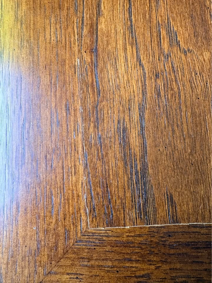 Wood Dining Table with Extension and 8 Cane Back Chairs - photo 5