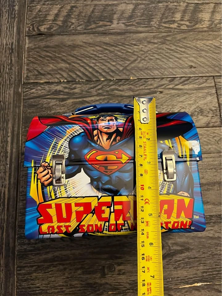 Superman Last Son of Krypton Metal Tin Dome Lunch Box 2001 - photo 2