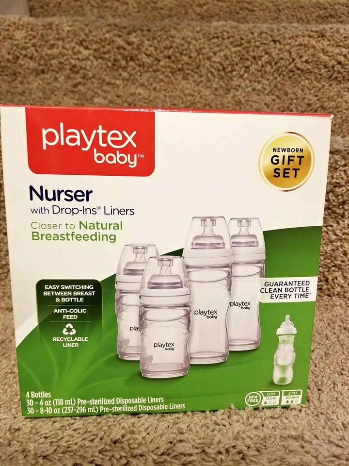 Playtex nurser with drop-in liners