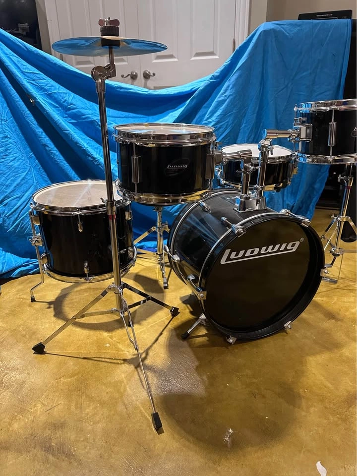 Ludwig Accent CS Combo Driver Drum Set - Black - photo 2