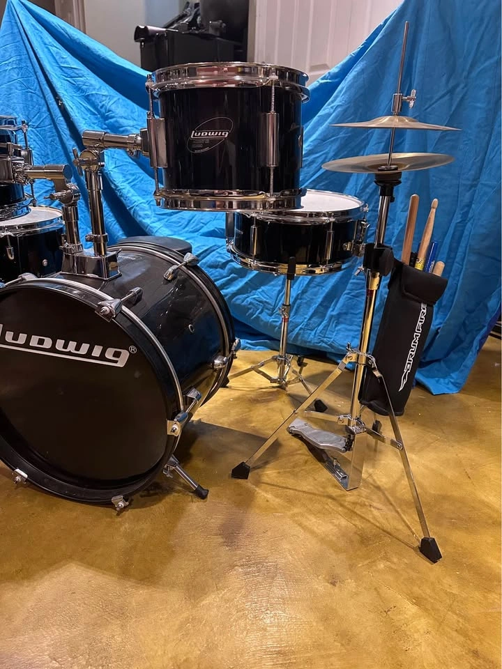 Ludwig Accent CS Combo Driver Drum Set - Black - photo 3