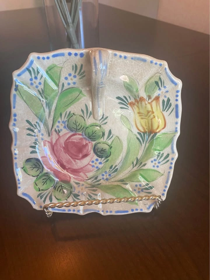 Vintage Hand Painted Finger Plate (Lemon or Nappy Plate) - photo 3