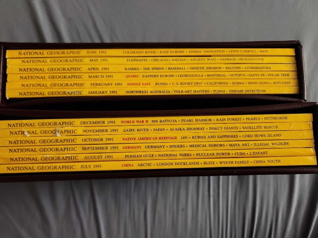 National Geographic Magazine Bound Volumes Complete 1991 Set - photo 2