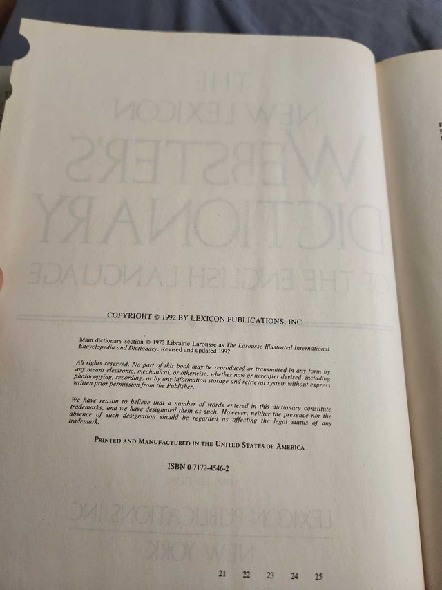 The New Lexicon Webster's Dictionary of the English Language - photo 3