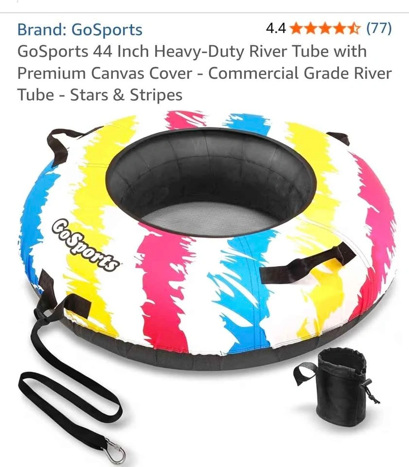 BRAND NEW Heavy-Duty River Tube with Premium Canvas Cover - photo 2