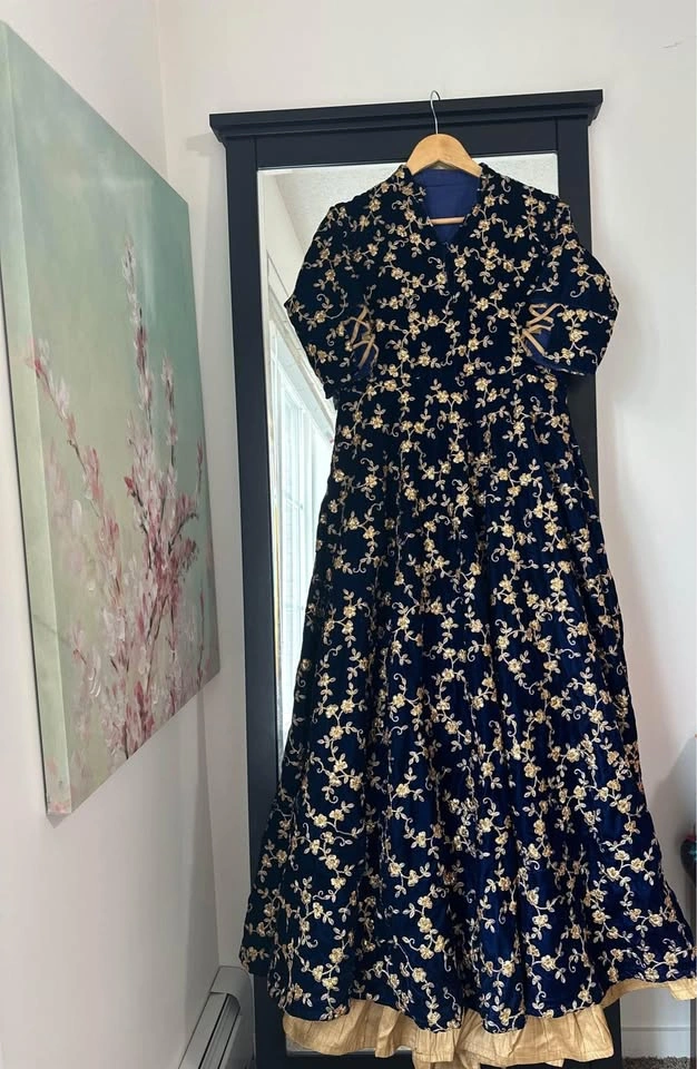 Wedding or festival designer indo western evening gown - photo 2