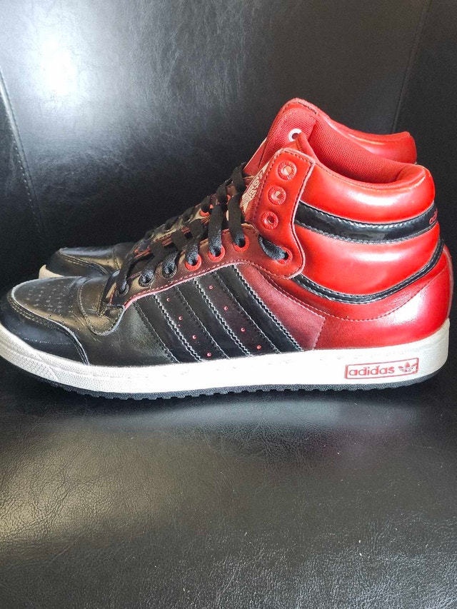 Adidas Top Ten High Black Vivid Red (M) 9.5 US