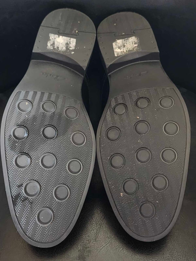 Clarks Mens Whiddon Step Black Leather Loafers Shoes (M) 9 - photo 5