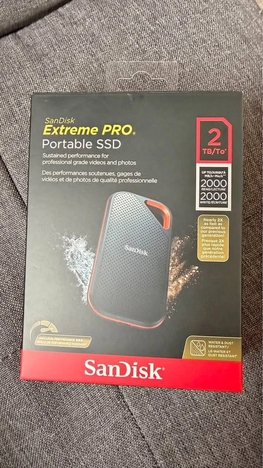 SanDisk Extreme PRO Portable SSD 2TB