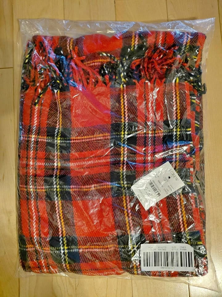 JCREW TARTAN SCARF