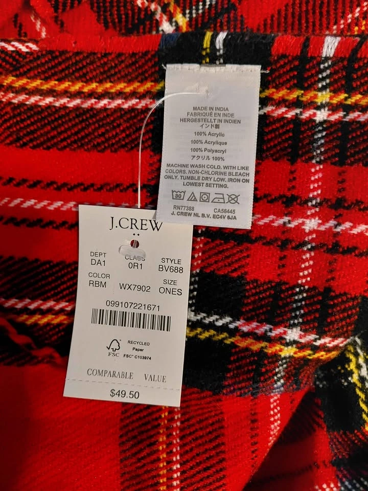 JCREW TARTAN SCARF - photo 2