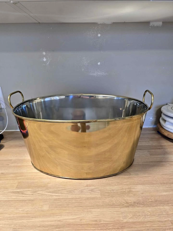 CANVAS Brass Oval Beverage Tub