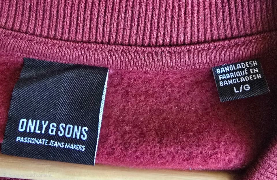ONLY & SONS Paris France Red Sweatshirt - photo 3