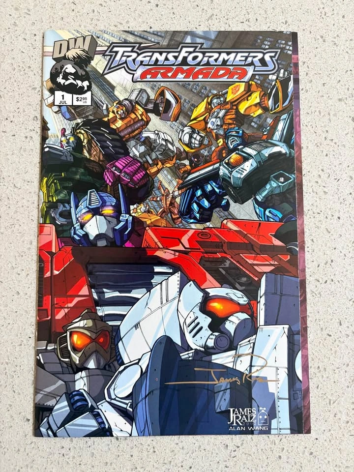Transformers Armada #1 (2002) DW Comics Signed By James Raiz