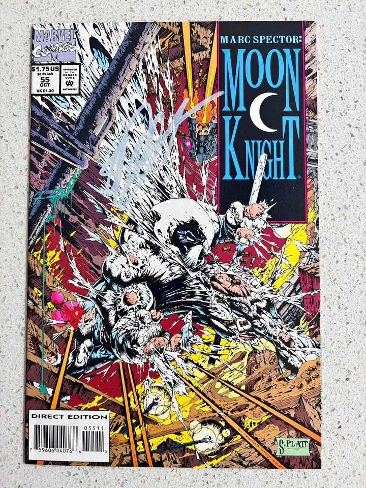Moon Knight #55 (1993) Marvel Comics 1st Stephen Platt Signed