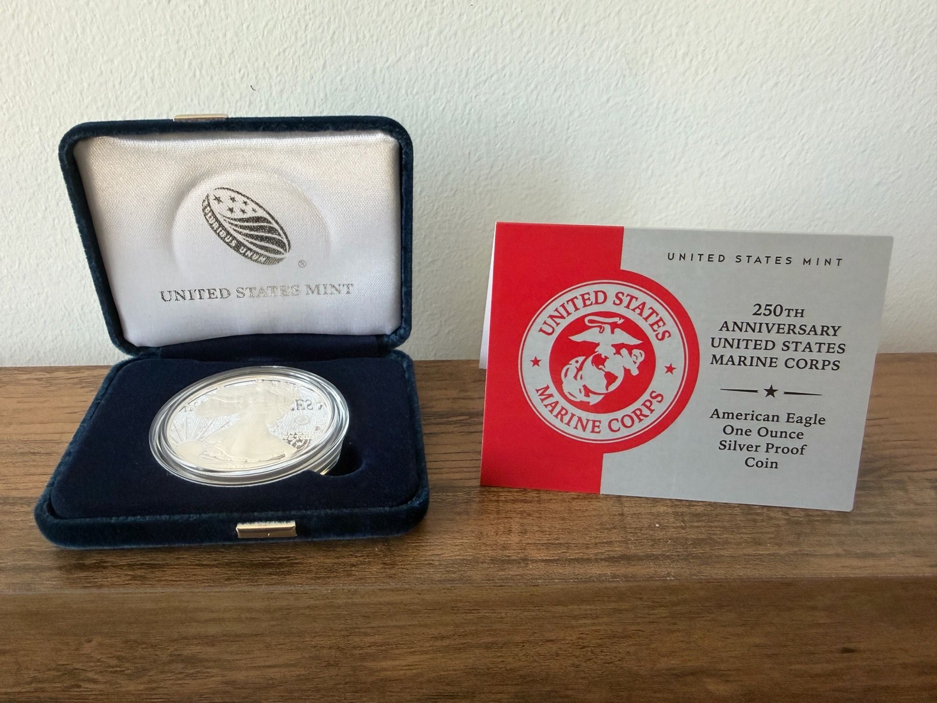 250th Anniversary Marine Corps American Eagle Silver Coin - photo 3