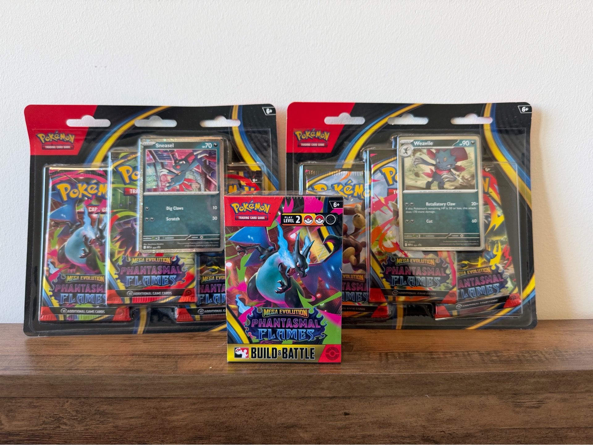 Pokemon Phantasmal Flames BUNDLE Build & Battle + 3-Pack Blister