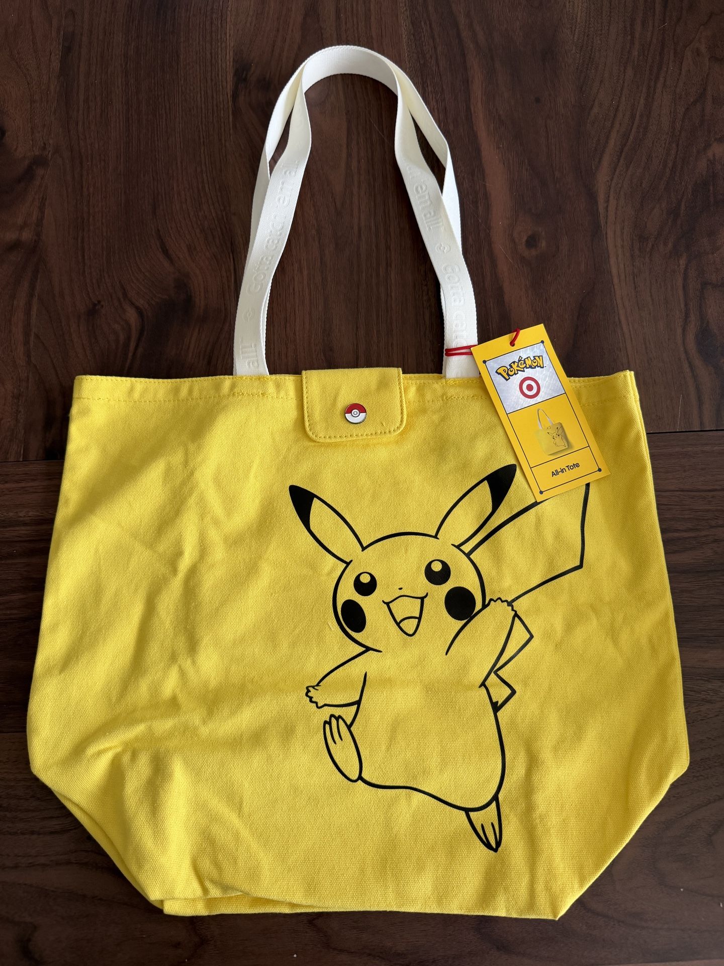 New - Pokemon X Target - Pikachu Yellow Tote Bag - IN HAND