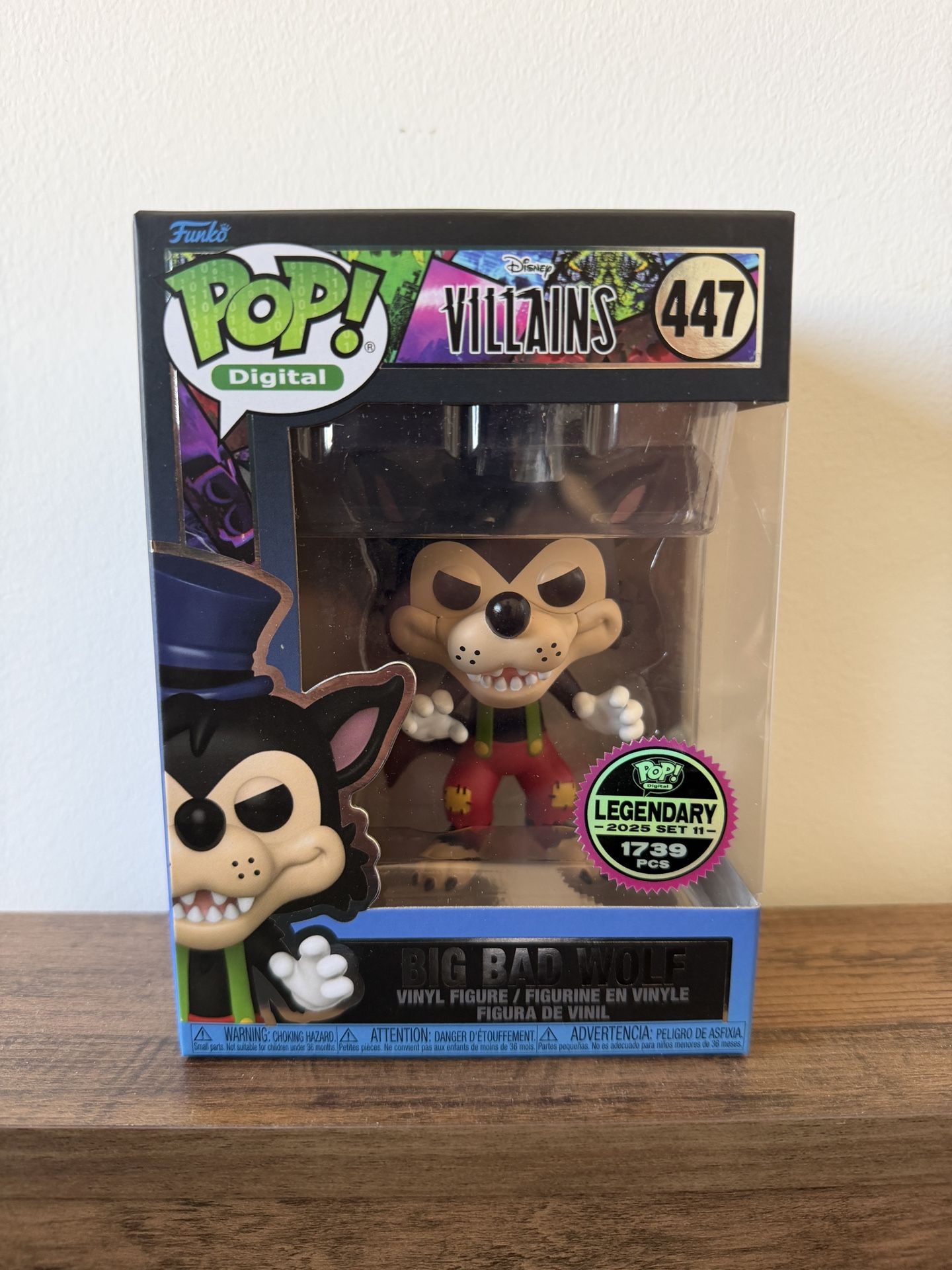 Funko Pop Digital #447 Disney Villains Big Bad Wolf LE 1739