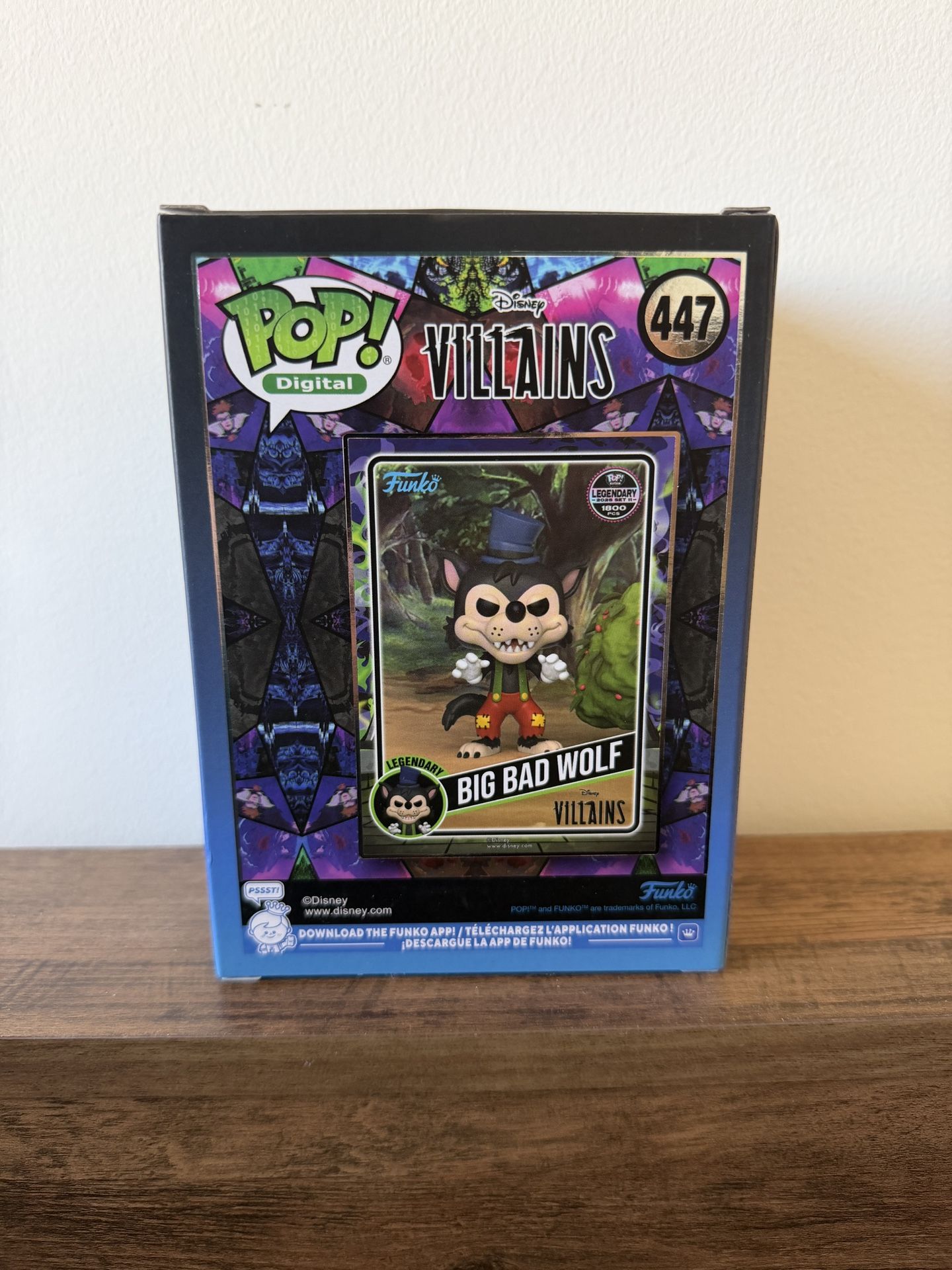 Funko Pop Digital #447 Disney Villains Big Bad Wolf LE 1739 - photo 3